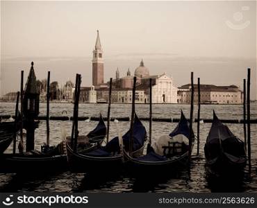 Grand Canal in Venice with view of San Giorgio Maggiore church, Italy