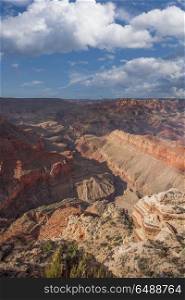 Grand Canyon aerial view. picturesque landscape of America. Grand Canyon aerial view.