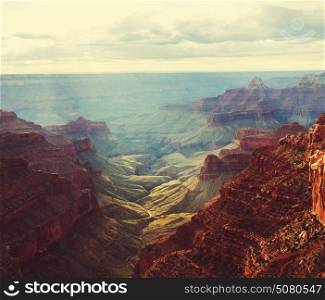 Grand Canyon. Picturesque landscapes of the Grand Canyon