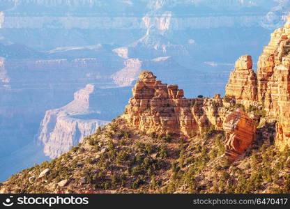 Grand Canyon. Picturesque landscapes of the Grand Canyon, Arizona, USA