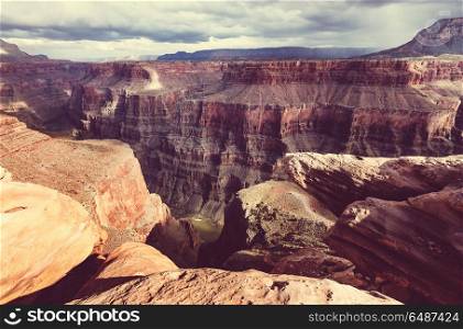 Grand Canyon. Picturesque landscapes of the Grand Canyon, Arizona, USA
