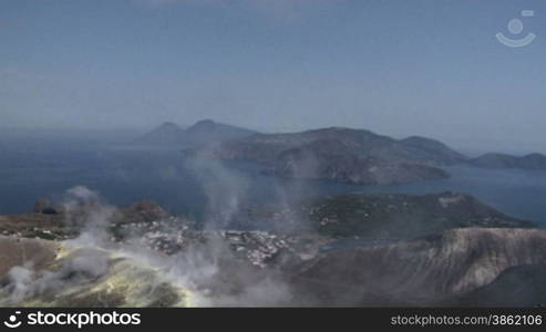 Grand crater Vulcano, Italy