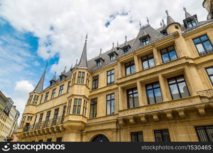 Grand Ducal Palace in Luxembourg a beautiful summer day, Luxembourg