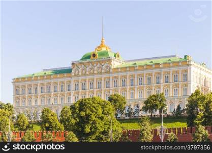 Grand Kremlin Palace in Moscow in the morning