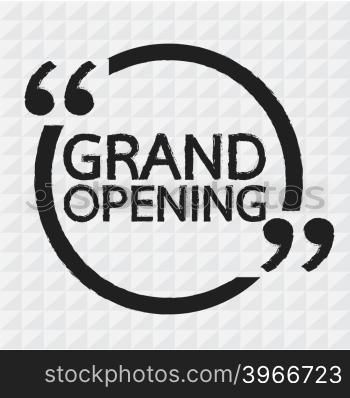 GRAND OPENING Illustration design