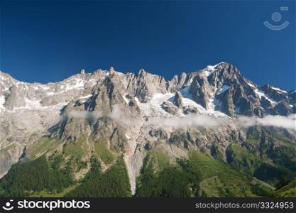 Grandes Jorasses, Mont-Blanc massif, Courmayeur, Italy
