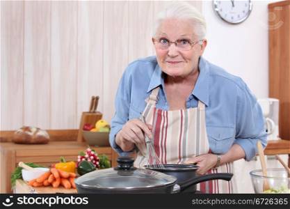 grandmother cooking