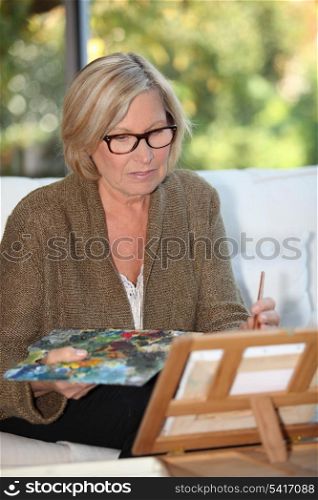 grandmother painting