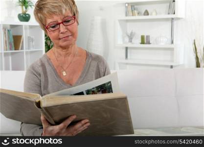 Grandmother with family album