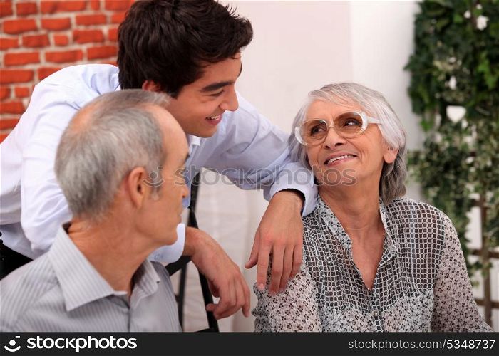 grandparents and grandson