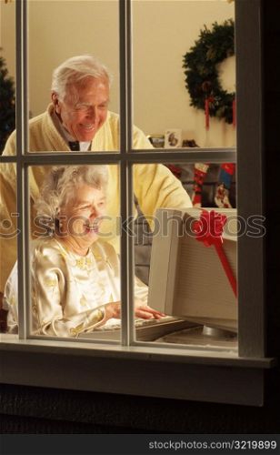 Grandparents on a New Computer