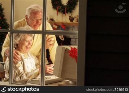 Grandparents on a New Computer