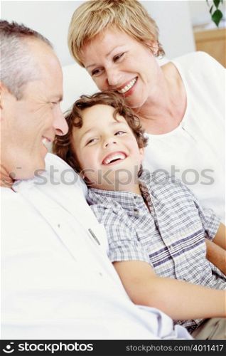 Grandparents with grandson