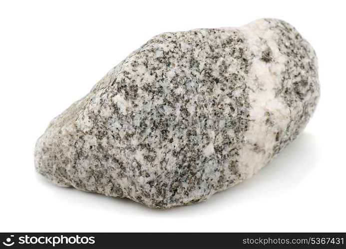 Granite rock isolated on white