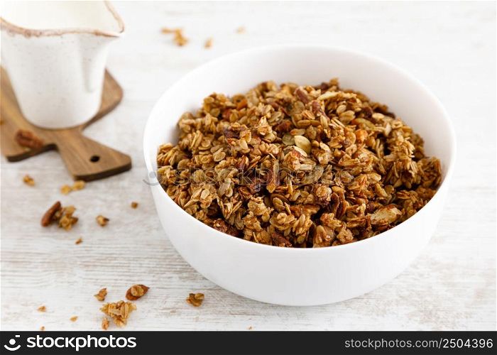 Granola with nuts and seeds