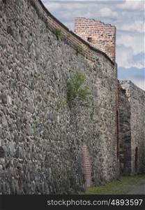 Gransee, county Oberhavel, state Brandenburg, Germany - medieval wall