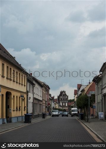 Gransee, county Oberhavel, state Brandenburg, Germany - Rudolf-Breitscheid-Street and Ruppiner Gate