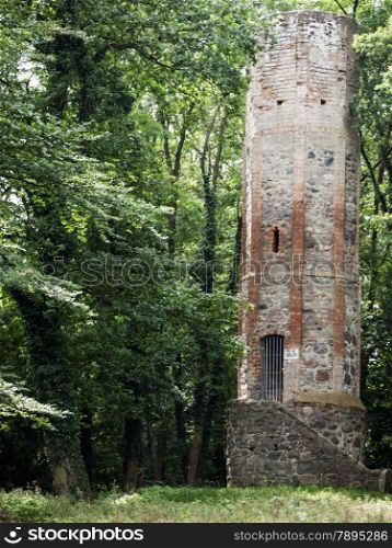 Gransee-Wartturm. Watch-tower in the city forest. The watch-tower dates from the 15th century and was part of the medieval fortifications