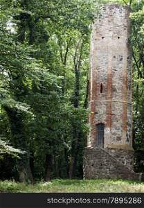 Gransee-Wartturm. Watch-tower in the city forest. The watch-tower dates from the 15th century and was part of the medieval fortifications