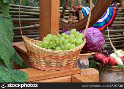 grape in basket