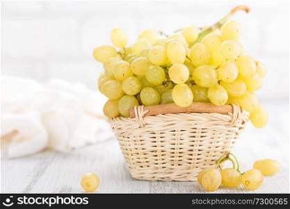 Grape on white background