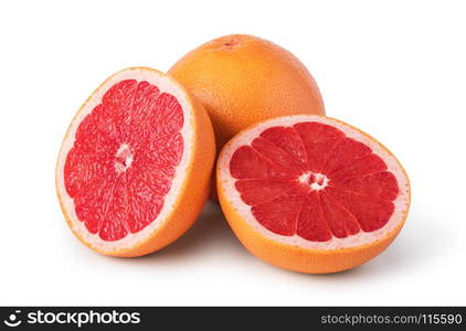 Grapefruit citrus fruit. Grapefruit citrus fruit isolated on white background