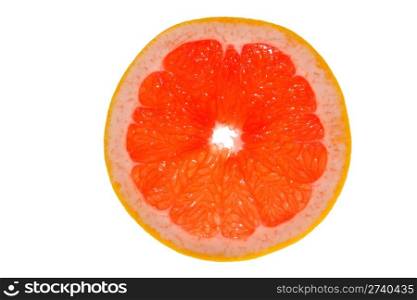 grapefruit isolated on a white