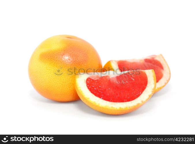 Grapefruit isolated on white background. Grapefuit