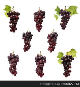 Grapes on white background - close-up