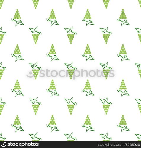 Grapes Seamless Pattern. Vine Background. Fruits and Vegetables Texture. Silhouettes of Grapes.. Grapes Seamless Pattern.