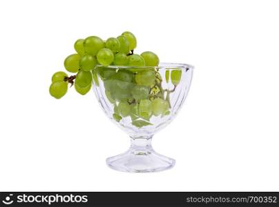 Grapevine in a fougeres on a white background