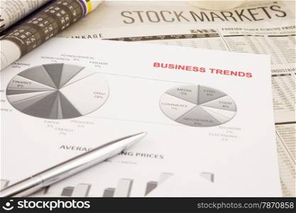 graph and chart, business trends, business concept
