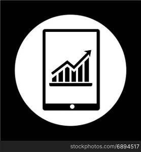 Graph In Tablet PC Icon