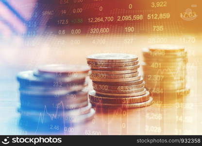 Graph of stock market financial indicator analysis Abstract stock market data concept. Stock market financial data statistic graph background