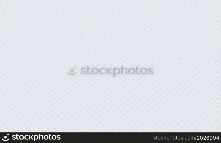 Graph paper textured grid line background. Education and Engineering concept. 3D illustration rendering