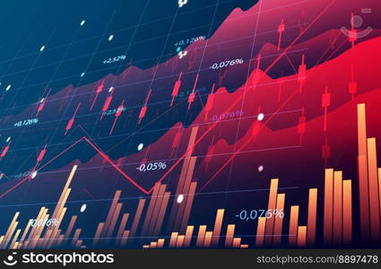 Graph with growing indicators. Business growth concept, profitable startup, profitable business strategy, sales increase. High performance