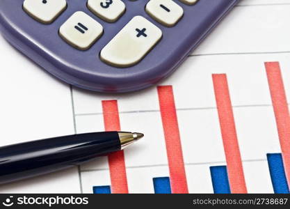 Graphic of stock market. Analyzing the stock market.
