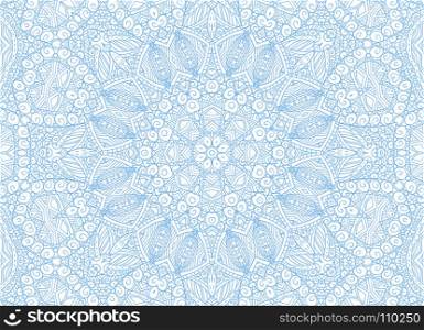 Graphics with abstract concentric outline blue pattern