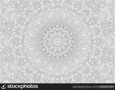 Graphics with abstract concentric outline pattern