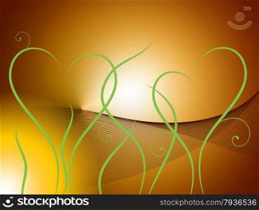 Grass Heart Background Meaning Peaceful Landscape Or Scenery&#xA;