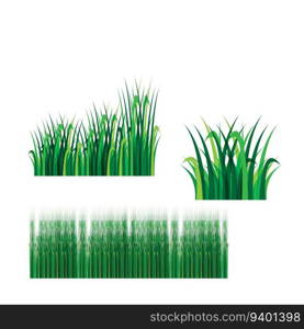 Grass icon design template vector graphic illustration - vector 