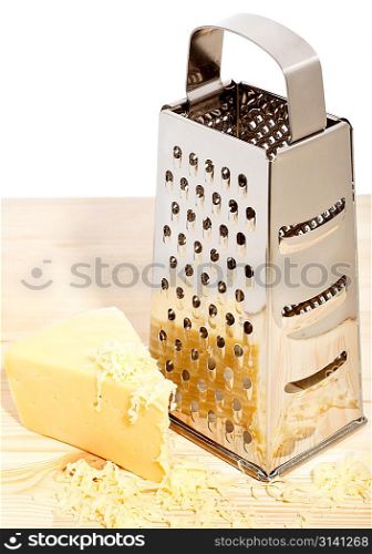 Grater with cheese
