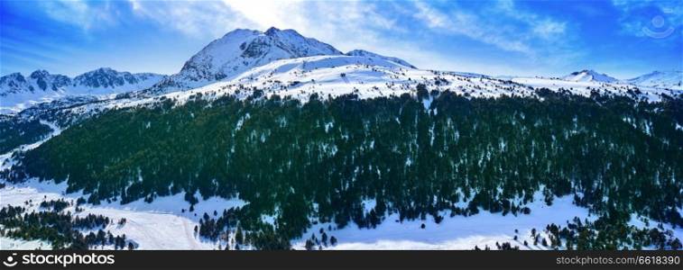 Grau Roig ski resort in Andorra at Grandvalira sector Pyreenees