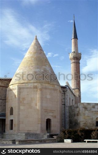 grave and mosque of eshferoglu in Beyshehir, Turkey