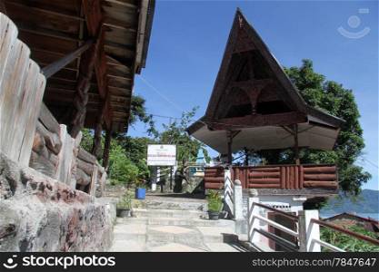 Grave of last king of Samosir island, Indonesia