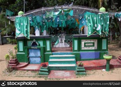 Grave of muslim saint man in Kataragama, Sri Lanka