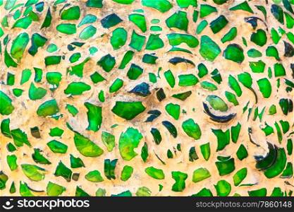 gravel green glass color texture mosaic pattern abstract background