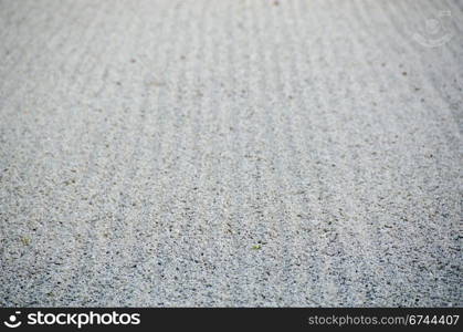 Gravel in zen garden. Background pattern of gravel in a japanese zen stone garden