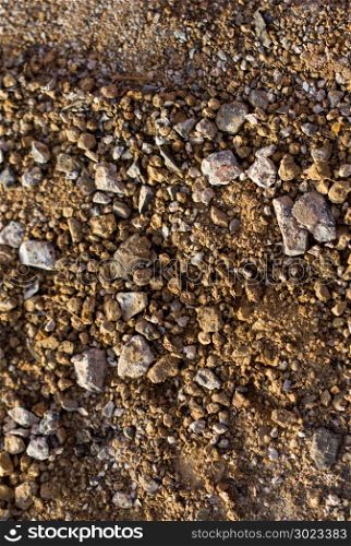 Gravel pebble stones textured as abstract grunge background