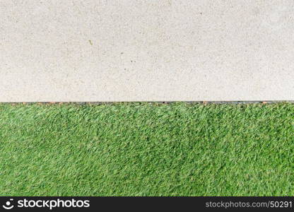 Gravel texture and strip grass as background